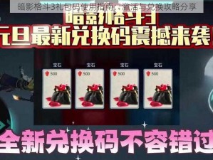 暗影格斗3礼包码使用指南：激活与兑换攻略分享